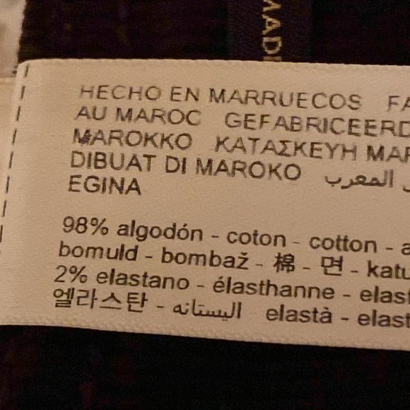 NWT. Massimo Dutti Brown Corduroy Straight Fit Needlecord Trousers. Size 2. - Picture 9 of 10